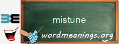 WordMeaning blackboard for mistune